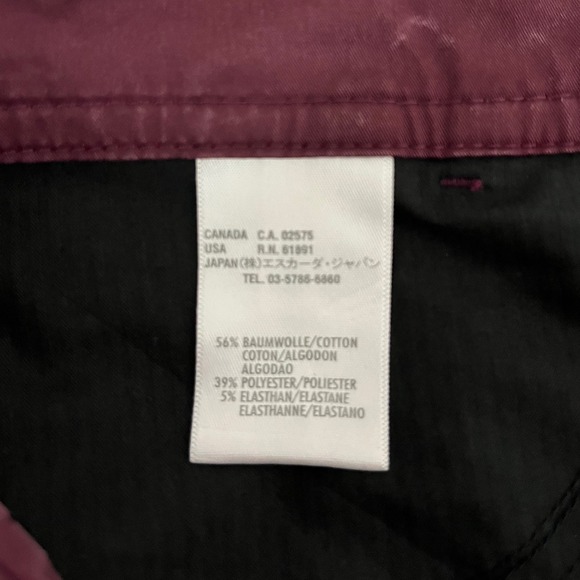 Escada Sport Burgundy Bootcut Officecore Dress Pants Stretch Casual 6 (EU‎ 36) - Picture 5 of 6